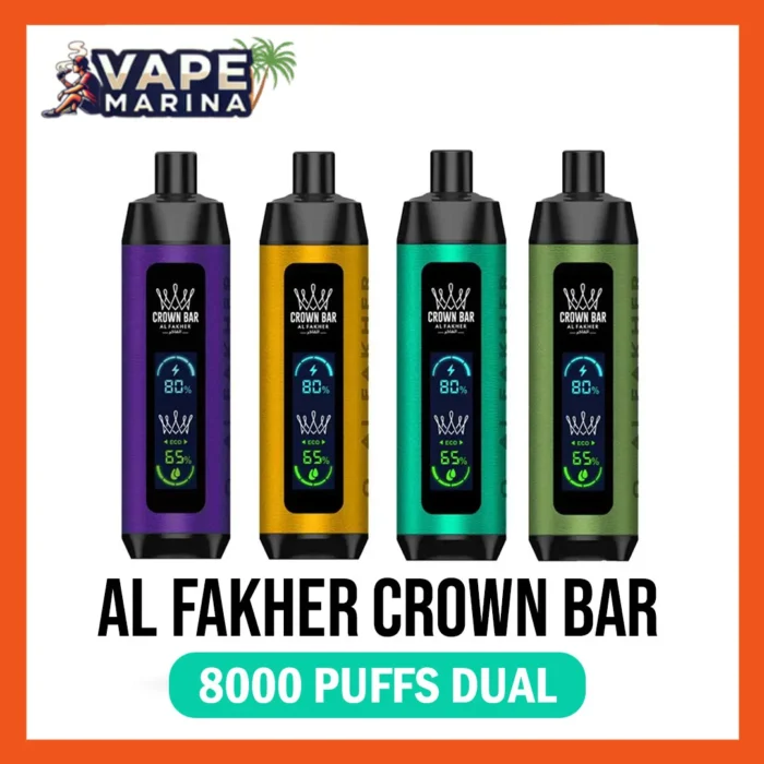 Al fakher crown bar 8000 Dual