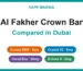 Al Fakher Crown Bar in Dubai: Crystal 8000, Crystal V2 12000, Cloud Box 50000 and E-Hose X 60000 compared