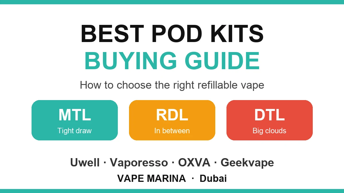 Best pod kits buying guide: MTL, RDL and DTL vaping with Uwell, Vaporesso, OXVA and Geekvape