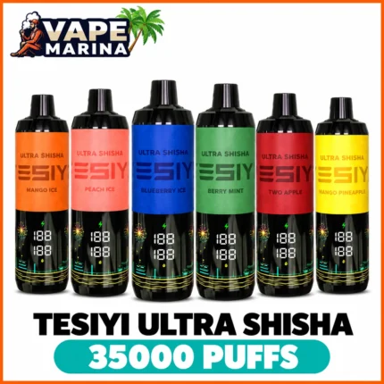TESIYI Ultra Shisha 35000 puffs 6mg shisha disposable vapes in six flavours