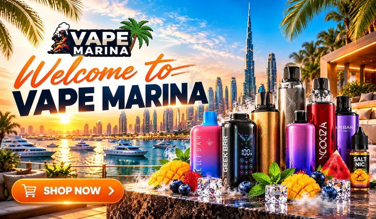 Welcome to Vape Marina – online vape shop in Dubai with disposable vapes, pod kits and e-liquids